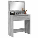 vidaXL Hálószobai Öltözködő Asztalok Szürke Sonoma 80 x 39,6 x 135 cm