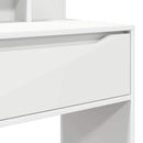 vidaXL Hálószobai Öltözködő Asztalok Fehér 80 x 39,6 x 135 cm Faanyag