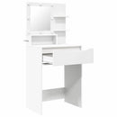 vidaXL Hálószobai Öltözködő Asztalok Fehér 80 x 39,6 x 135 cm Faanyag