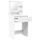 vidaXL Hálószobai Öltözködő Asztalok Fehér 80 x 39,6 x 135 cm Faanyag