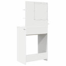 vidaXL Hálószobai Öltözködő Asztalok Fehér 80 x 39,6 x 135 cm Faanyag