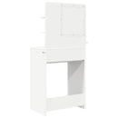 vidaXL Hálószobai Öltözködő Asztalok Fehér 80 x 39,6 x 135 cm Faanyag