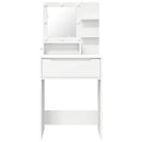vidaXL Hálószobai Öltözködő Asztalok Fehér 80 x 39,6 x 135 cm Faanyag