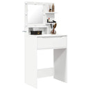 vidaXL Hálószobai Öltözködő Asztalok Fehér 80 x 39,6 x 135 cm Faanyag
