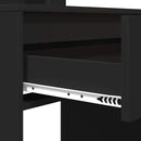 vidaXL Hálószobai Öltözködő Asztalok Fekete 80 x 39,6 x 135 cm Faanyag
