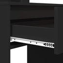 vidaXL Hálószobai Öltözködő Asztalok Fekete 80 x 39,6 x 135 cm Faanyag