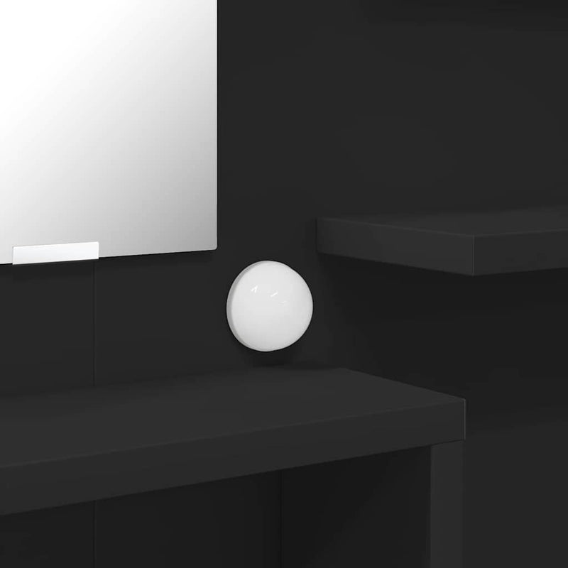 vidaXL Hálószobai Öltözködő Asztalok Fekete 80 x 39,6 x 135 cm Faanyag