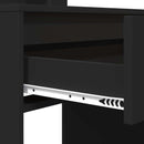 vidaXL Hálószobai Öltözködő Asztalok Fekete 80 x 39,6 x 135 cm Faanyag