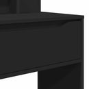 vidaXL Hálószobai Öltözködő Asztalok Fekete 80 x 39,6 x 135 cm Faanyag