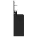 vidaXL Hálószobai Öltözködő Asztalok Fekete 80 x 39,6 x 135 cm Faanyag