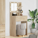 vidaXL Hálószobai Öltözködő Asztalok Sonoma tölgy 80 x 39,6 x 135 cm