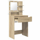 vidaXL Hálószobai Öltözködő Asztalok Sonoma tölgy 80 x 39,6 x 135 cm