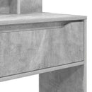 vidaXL Hálószobai Öltözködő Asztalok Beton Szürke 80 x 39,6 x 135 cm