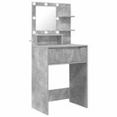 vidaXL Hálószobai Öltözködő Asztalok Beton Szürke 80 x 39,6 x 135 cm