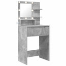 vidaXL Hálószobai Öltözködő Asztalok Beton Szürke 80 x 39,6 x 135 cm