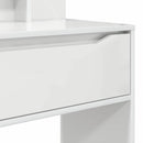 vidaXL Hálószobai Öltözködő Asztalok fiókkal Magas Fényű Fehér