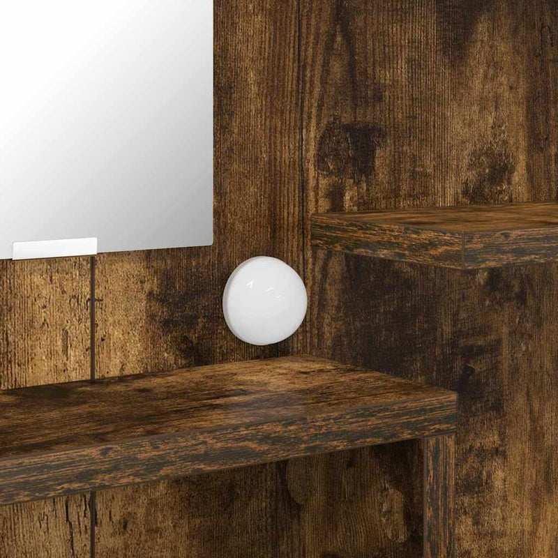 vidaXL Hálószobai Öltözködő Asztalok Füstölt tölgy 80 x 39,6 x 135 cm