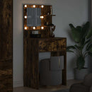 vidaXL Hálószobai Öltözködő Asztalok Füstölt tölgy 80 x 39,6 x 135 cm