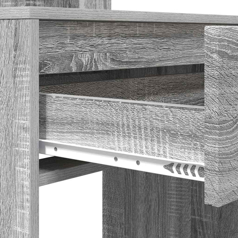 vidaXL Hálószobai Öltözködő Asztalok Szürke Sonoma 80 x 39,6 x 135 cm