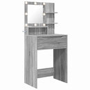 vidaXL Hálószobai Öltözködő Asztalok Szürke Sonoma 80 x 39,6 x 135 cm