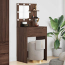 vidaXL Hálószobai Öltözködő Asztalok Barna Tölgy 80 x 39,6 x 135 cm