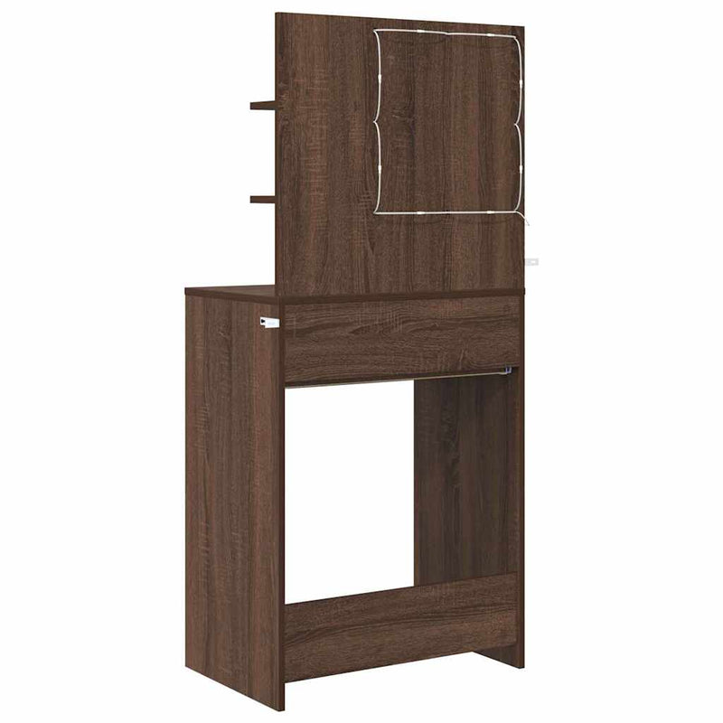 vidaXL Hálószobai Öltözködő Asztalok Barna Tölgy 80 x 39,6 x 135 cm