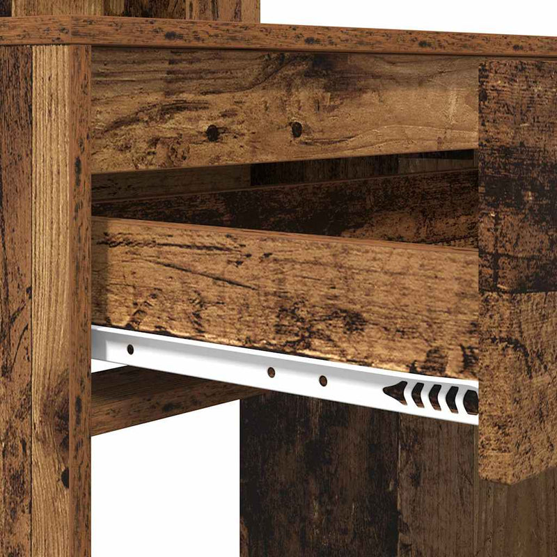 vidaXL Hálószobai Öltözködő Asztalok Öreg fa 80 x 39,6 x 135 cm