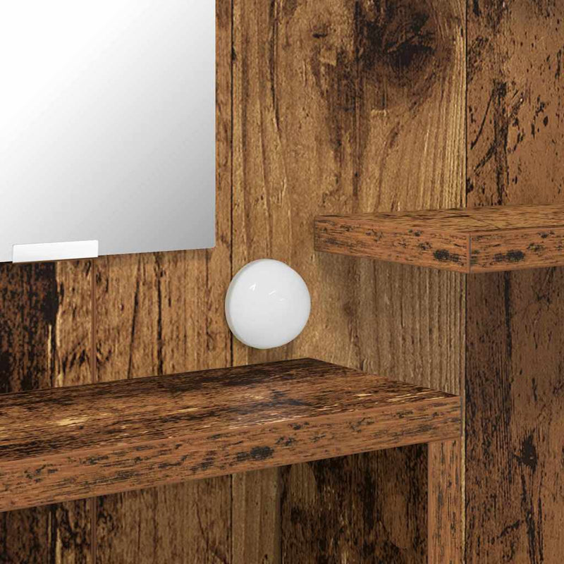 vidaXL Hálószobai Öltözködő Asztalok Öreg fa 80 x 39,6 x 135 cm