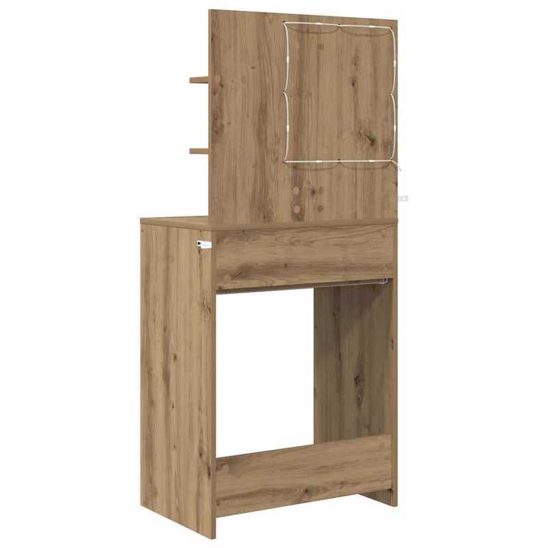vidaXL Hálószobai Öltözködő Asztalok Artisan tölgy 80 x 39,6 x 135 cm