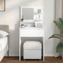 vidaXL Hálószobai Öltözködő Asztalok Fehér 80 x 39,6 x 135 cm Faanyag