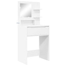 vidaXL Hálószobai Öltözködő Asztalok Fehér 80 x 39,6 x 135 cm Faanyag