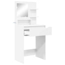 vidaXL Hálószobai Öltözködő Asztalok Fehér 80 x 39,6 x 135 cm Faanyag