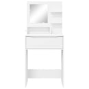 vidaXL Hálószobai Öltözködő Asztalok Fehér 80 x 39,6 x 135 cm Faanyag