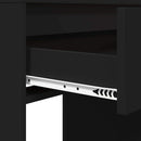 vidaXL Hálószobai Öltözködő Asztalok Fekete 80 x 39,6 x 135 cm Faanyag