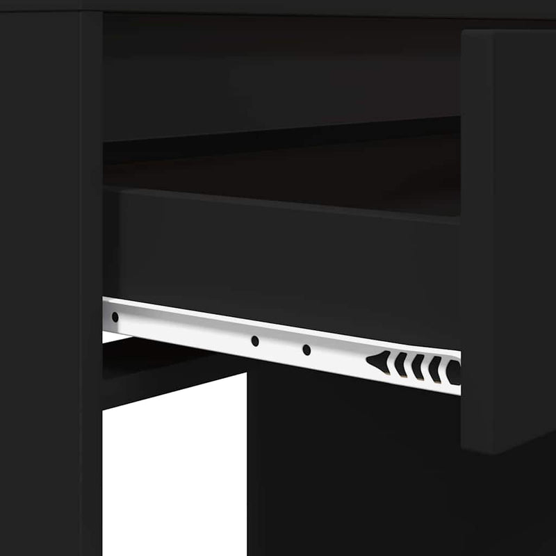 vidaXL Hálószobai Öltözködő Asztalok Fekete 80 x 39,6 x 135 cm Faanyag