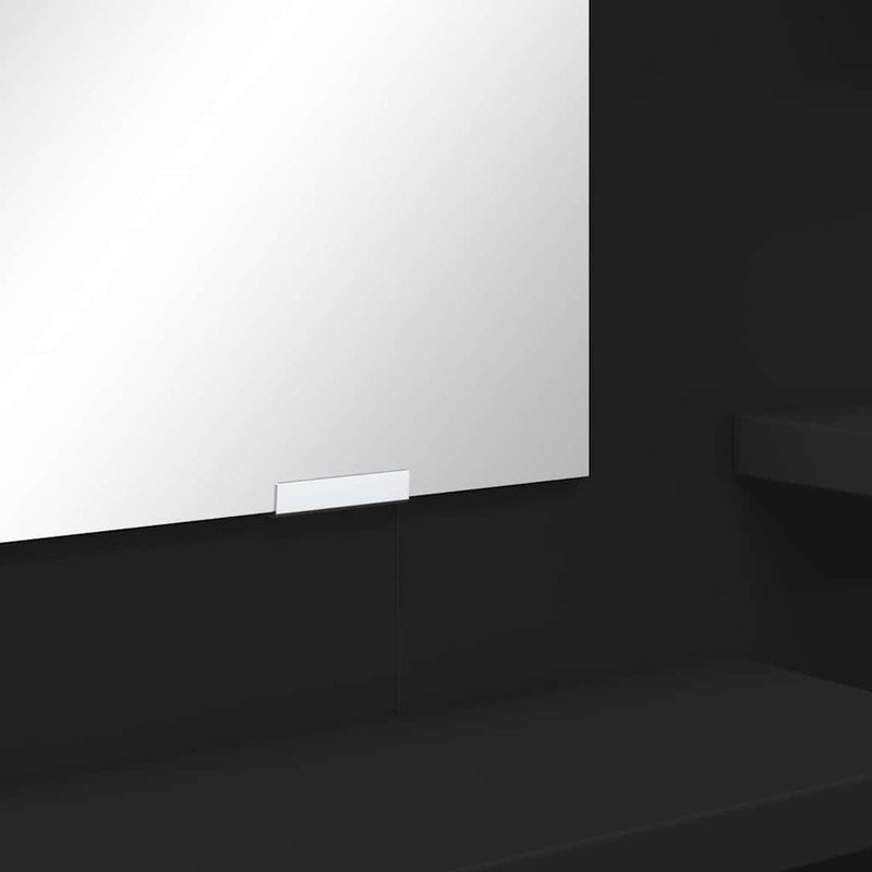 vidaXL Hálószobai Öltözködő Asztalok Fekete 80 x 39,6 x 135 cm Faanyag