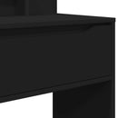 vidaXL Hálószobai Öltözködő Asztalok Fekete 80 x 39,6 x 135 cm Faanyag