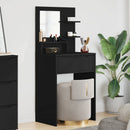 vidaXL Hálószobai Öltözködő Asztalok Fekete 80 x 39,6 x 135 cm Faanyag