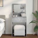 vidaXL Hálószobai Öltözködő Asztalok Beton Szürke 80 x 39,6 x 135 cm