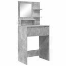 vidaXL Hálószobai Öltözködő Asztalok Beton Szürke 80 x 39,6 x 135 cm