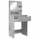 vidaXL Hálószobai Öltözködő Asztalok Beton Szürke 80 x 39,6 x 135 cm