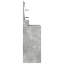 vidaXL Hálószobai Öltözködő Asztalok Beton Szürke 80 x 39,6 x 135 cm