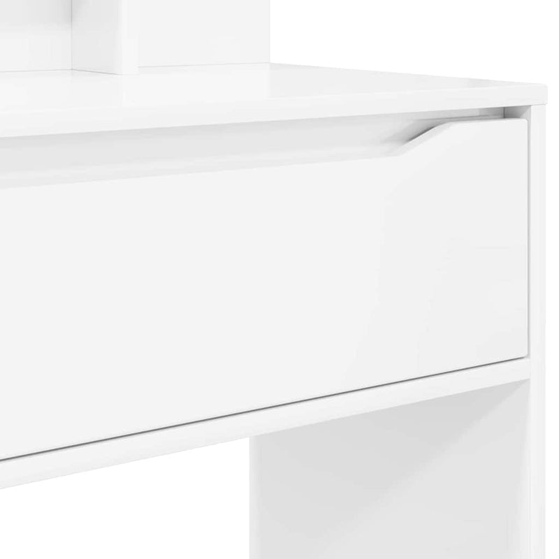 vidaXL Hálószobai Öltözködő Asztalok fiókkal Magas Fényű Fehér