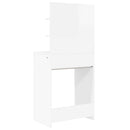 vidaXL Hálószobai Öltözködő Asztalok fiókkal Magas Fényű Fehér