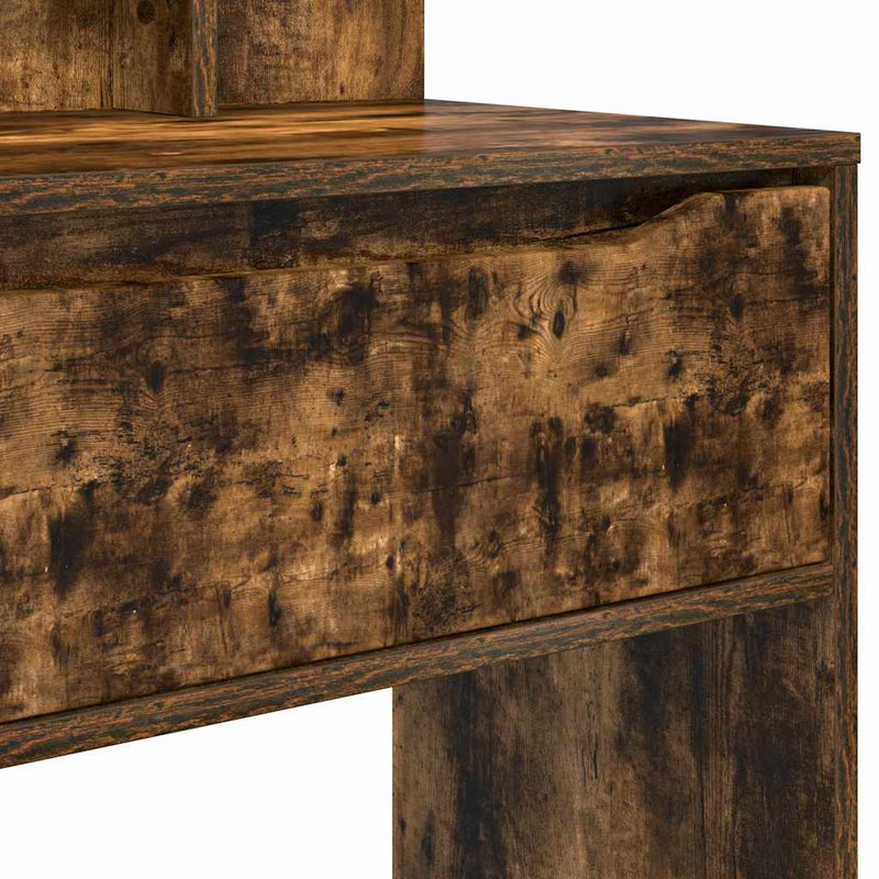 vidaXL Hálószobai Öltözködő Asztalok Füstölt tölgy 80 x 39,6 x 135 cm