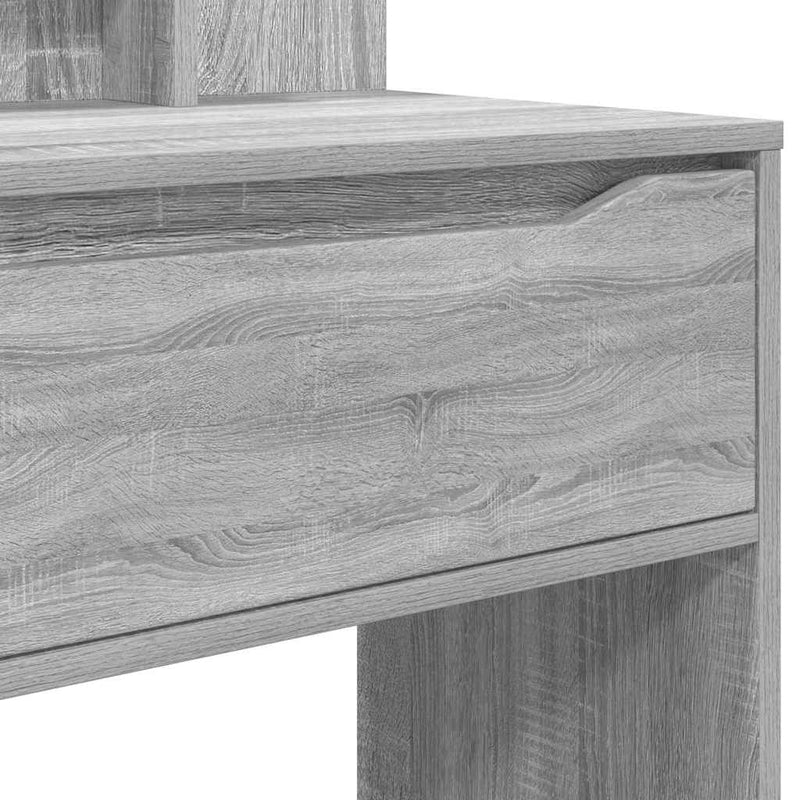 vidaXL Hálószobai Öltözködő Asztalok Szürke Sonoma 80 x 39,6 x 135 cm