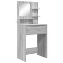 vidaXL Hálószobai Öltözködő Asztalok Szürke Sonoma 80 x 39,6 x 135 cm