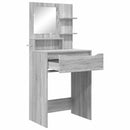 vidaXL Hálószobai Öltözködő Asztalok Szürke Sonoma 80 x 39,6 x 135 cm