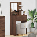 vidaXL Hálószobai Öltözködő Asztalok Barna Tölgy 80 x 39,6 x 135 cm