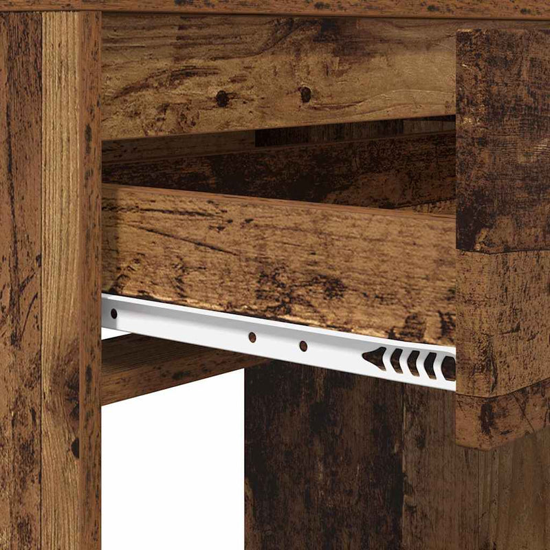 vidaXL Hálószobai Öltözködő Asztalok Öreg fa 80 x 39,6 x 135 cm